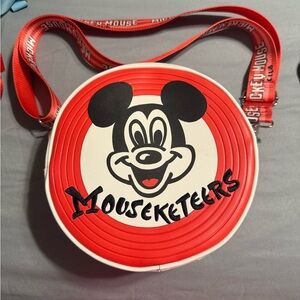 Loungefly Red and White Mouseketeers Crossbody Bag